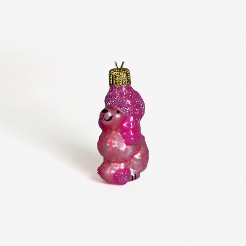 Mini Poodle in Rose Ornament