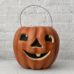 Happy Jack-O' Lantern Pumpkin Candy Bucket
