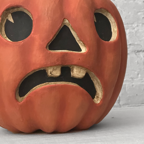 Scary Jack-O' Lantern Pumpkin Candy Bucket
