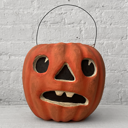 Surprised Jack-O' Lantern Pumpkin Candy Bucket