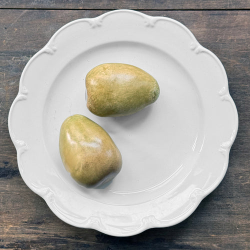 Trompe L'oeil Potatoes Plate with Scalloped Rim