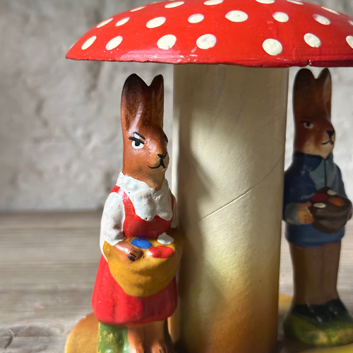 Nostalgic Mushroom with Rabbits Candy Box