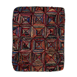 2’1”x 1’7” Decorative Vintage Rag Rug #1