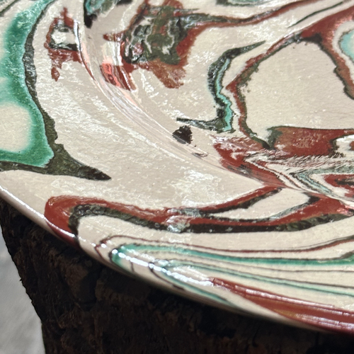 Marbled Dinner Plate in Riga (S901)