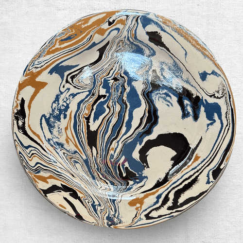 Marbled Charger Large Plate in Lisbon (S906)