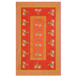 Lisa Corti Panel in Tea Flower Red Orange 140 x 240cm