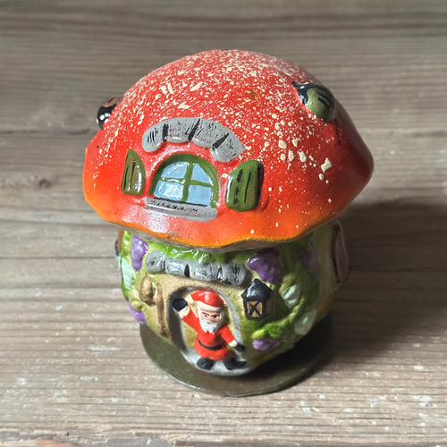 Nostalgic Mushroom Butterfly & Santa Claus Red Candy Box