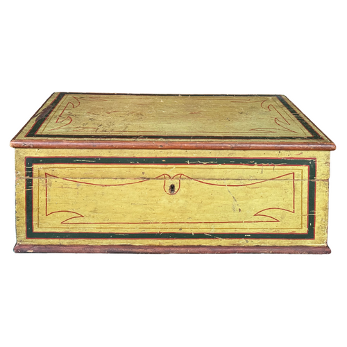 19th-century Wooden Document Box