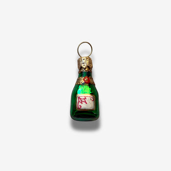 Nostalgic Mini Champagne Bottle Ornament