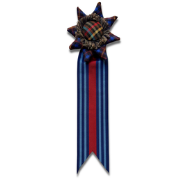 Vintage Dead Stock Ribbon Rosette Pin #6