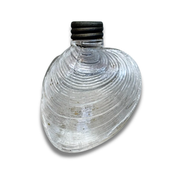 19th-century Glass Shell Flask (#3)