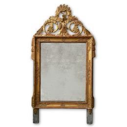 19th-century French Louis XVI Style Giltwood Mirror
