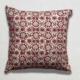 Hazel III Embroidered Cotton Voile Cushion