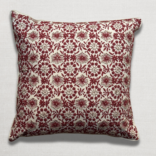 Hazel III Embroidered Cotton Voile Cushion
