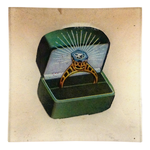 Green Velvet Ring Box