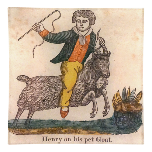 Henry On His Pet Goat