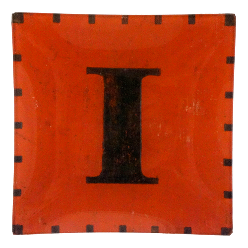 Red & White Letter I - FINAL SALE