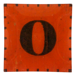 Red & White Letter O - FINAL SALE
