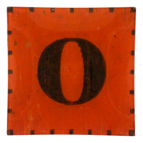 Red & White Letter O - FINAL SALE