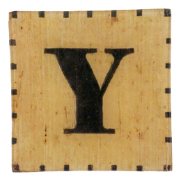 Red & White Letter Y - FINAL SALE
