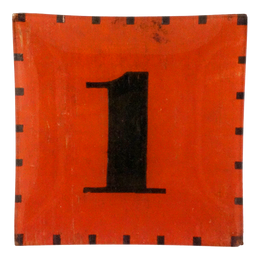 Red & White Number 1 - FINAL SALE
