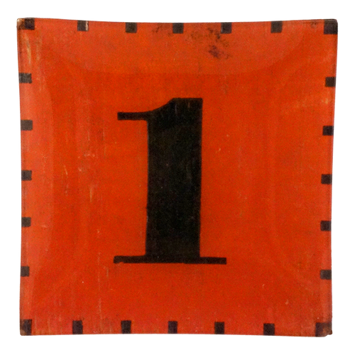 Red & White Number 1 - FINAL SALE