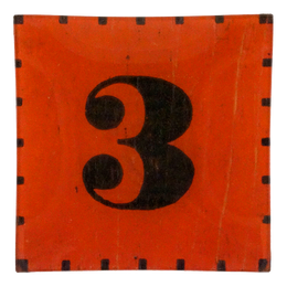Red & White Number 3 - FINAL SALE