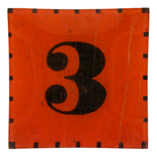 Red & White Number 3 - FINAL SALE