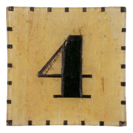 Red & White Number 4 - FINAL SALE