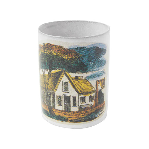 Vase with House Under Tree