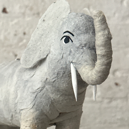 Large Cotton Elephant Ornament