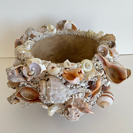 Mixed Shell and Grotto Cachepot by Christopher D. Bassett