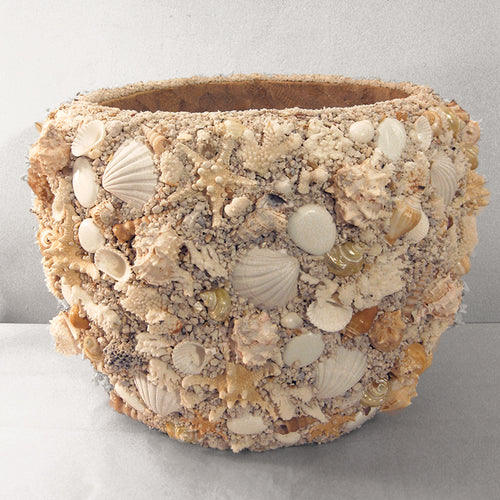White Encrusted Vessel by Christopher D. Bassett