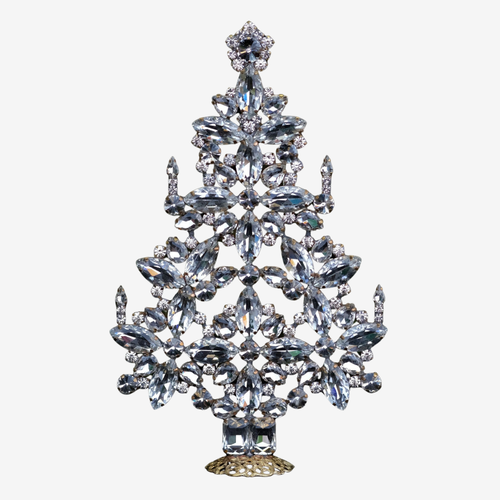 Clear Rhinestone Crystal Christmas Tree