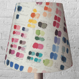 Custom John Derian for Designers Guild "Mixed Tones Canvas" Lampshade