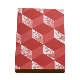 Small Geometric Notebook in Red