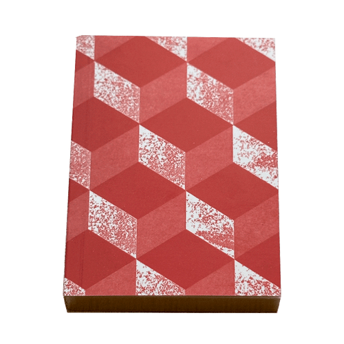 Small Geometric Notebook in Red
