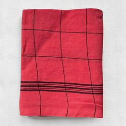 Charvet Editions Linen Bistro Tea Towel in Tango
