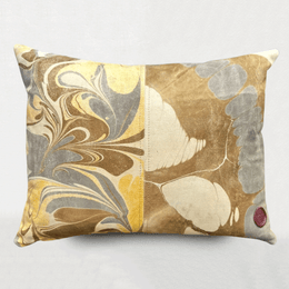 Hand Marbled One of a Kind Pillow No. S52