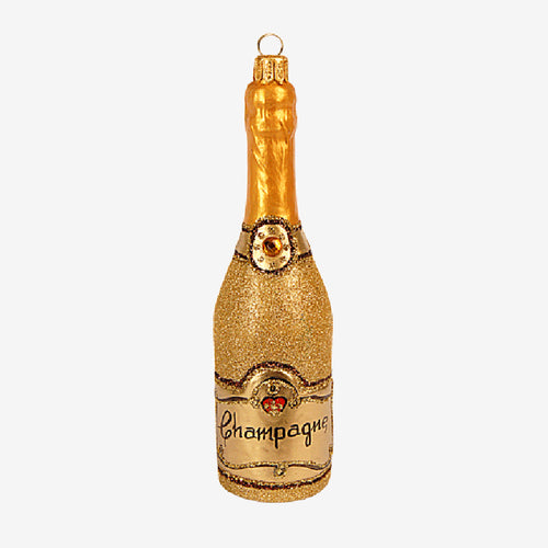 Gold Champagne Ornament