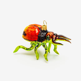 Orange & Red Beetle Ornament