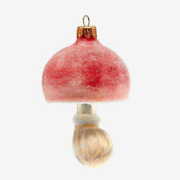 Pink Mushroom Ornament
