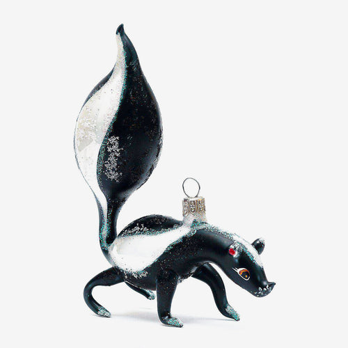 Snowy Skunk Ornament
