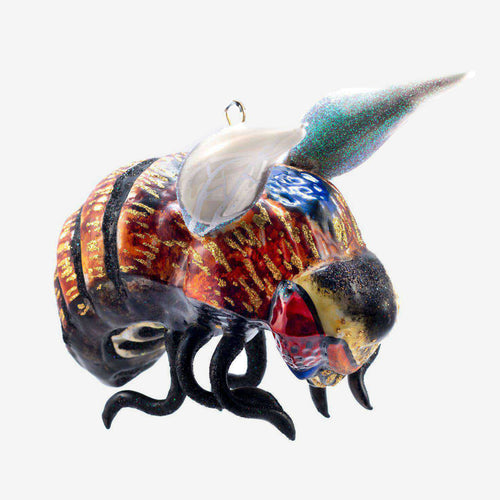 Large Dark Bumblebee Ornament