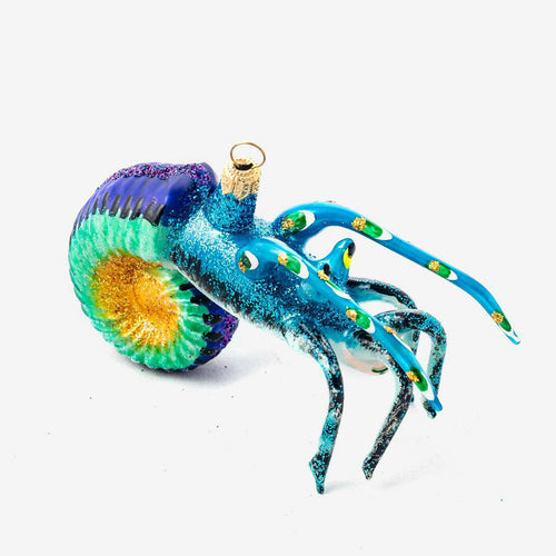 Blue Shrimp Ornament