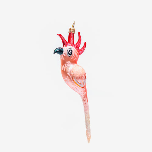 Pink Parrot Ornament