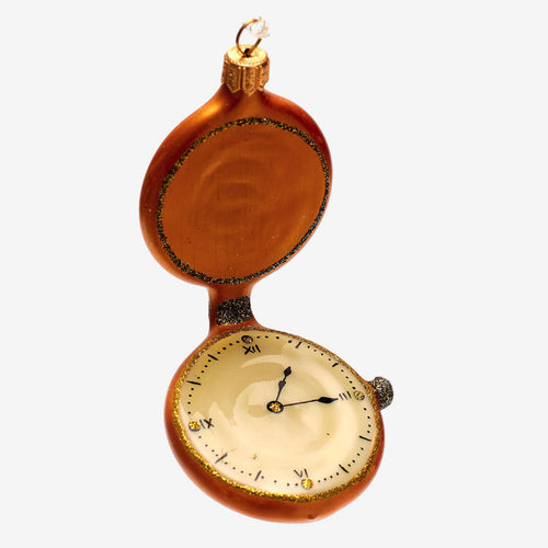 Gold Pocket Watch Ornament
