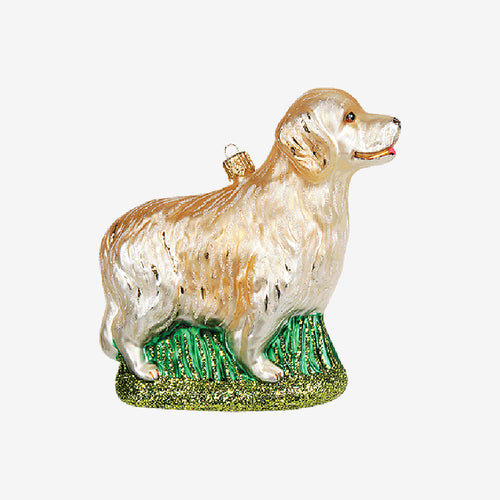 White Retriever Ornament