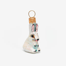 Mini White Bunny Ornament