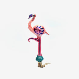 Pink Flamingo Clip-On Ornament